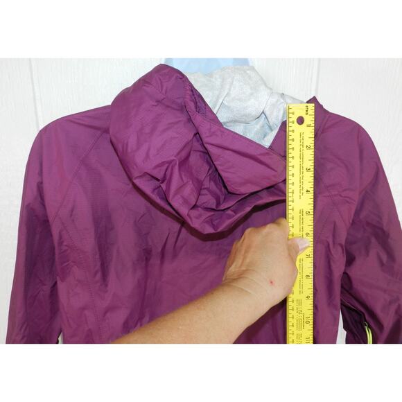 Women's North Face Petite Hooded Rain Jacket Size S Purple - Picture 9 of 12